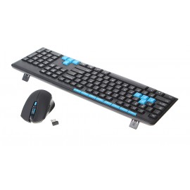 112-Key 2.4G Wireless Keyboard w/ Wireless Mouse
