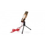 SF-666 Wired Microphone w/ Holder Clip for Chatting / Singing / Karaoke and More