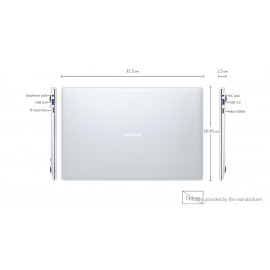 Authentic Jumper EZbook 3 Pro 13.3" IPS Quad-Core Laptop (128GB/US)